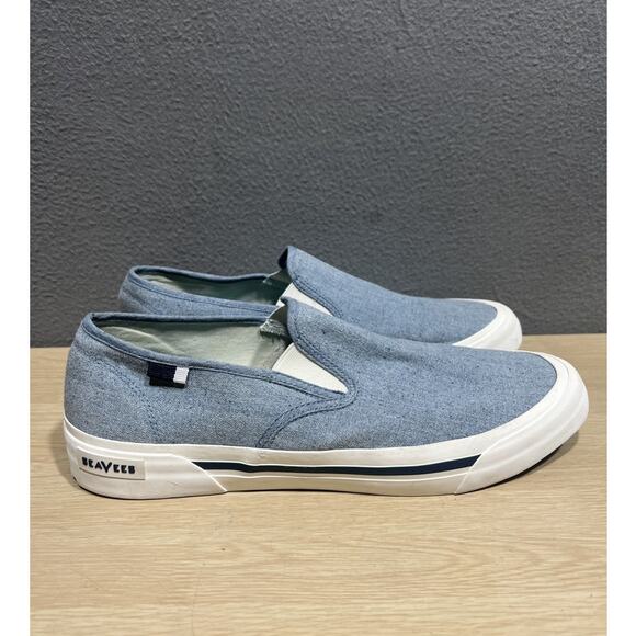 SeaVees Seachange Slip On Preppy Blue Water Mens Size 13 main image 6